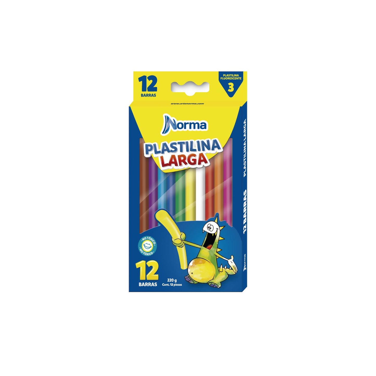 Plastilina larga caja x12 Norma