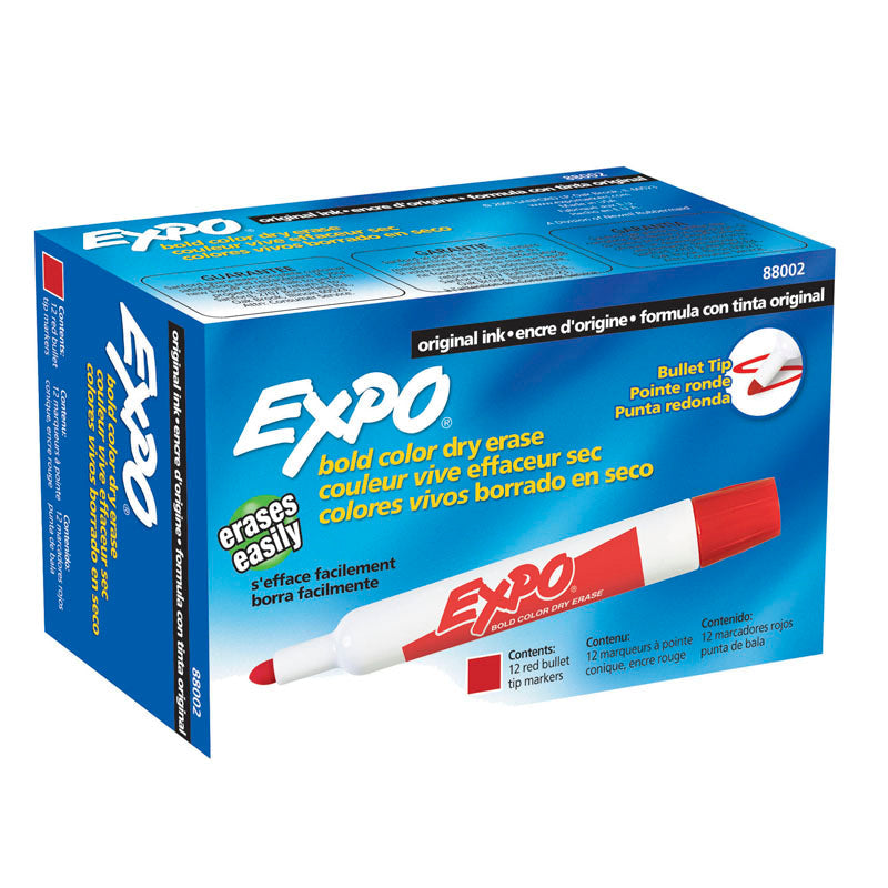 Marcador grueso borrable rojo Expo
