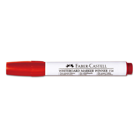 Marcador grueso borrable winner 154 rojo Faber-Castell