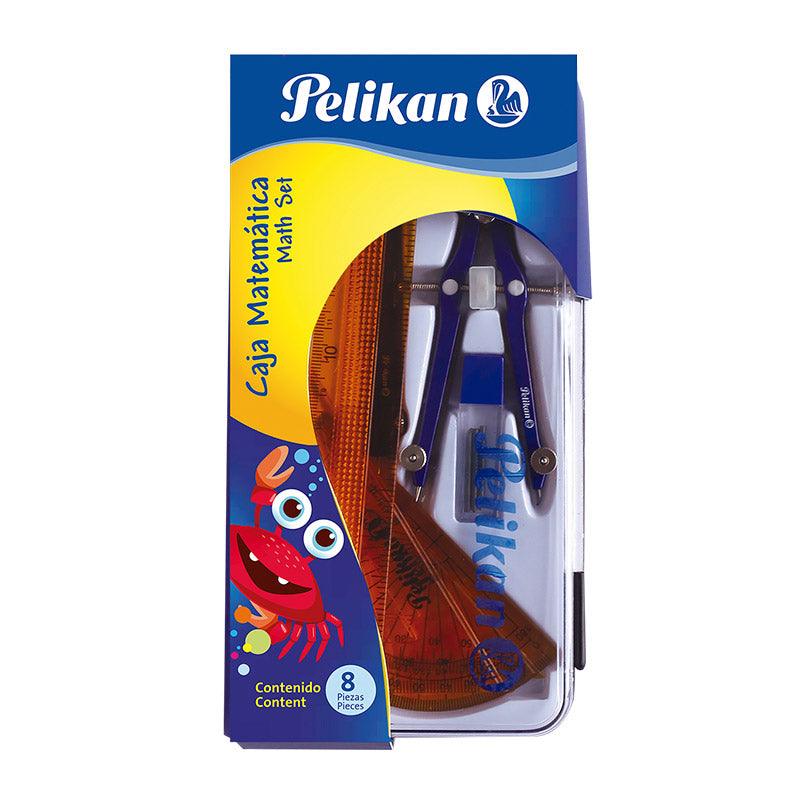 caja matemática 8 piezas Pelikan