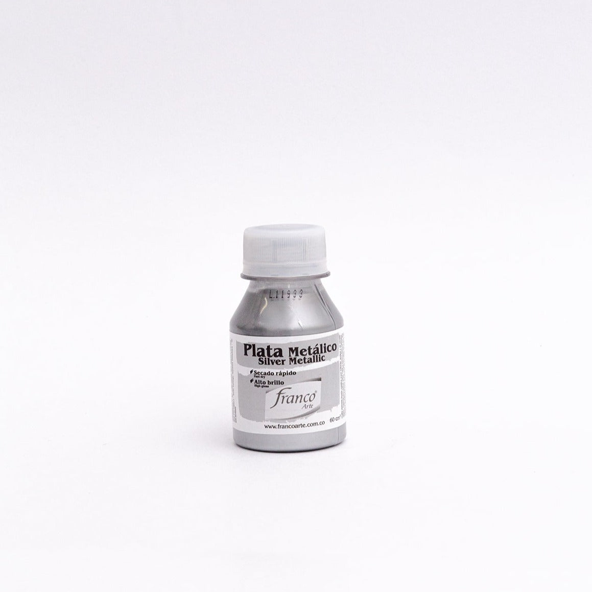 Solvente liquido plata 60 cm metálico - Franco Arte.