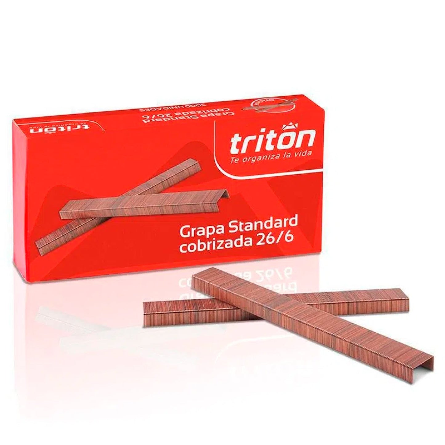 Grapas standard cobrizada 26/6 Triton