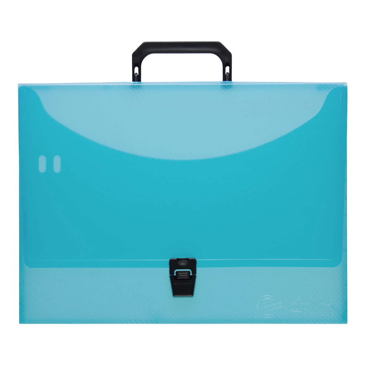 Maletín carpeta a4 plástico azul clear Keepermate