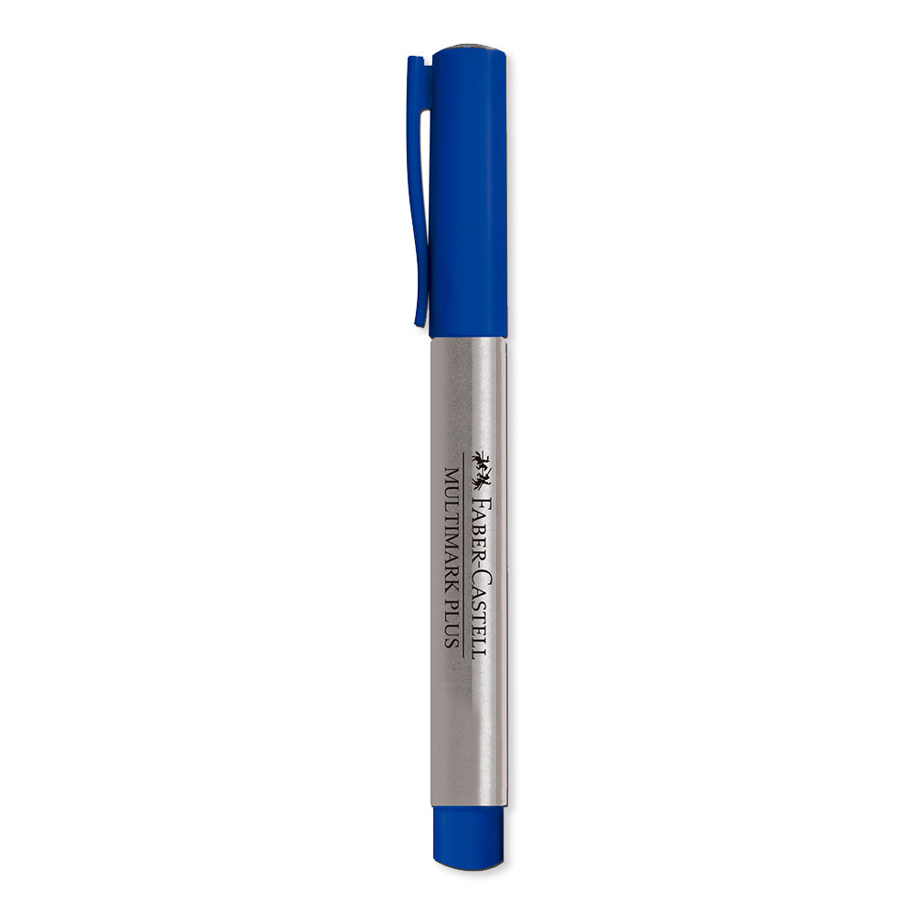 Marcador grueso multimark plus azul Faber-Castell