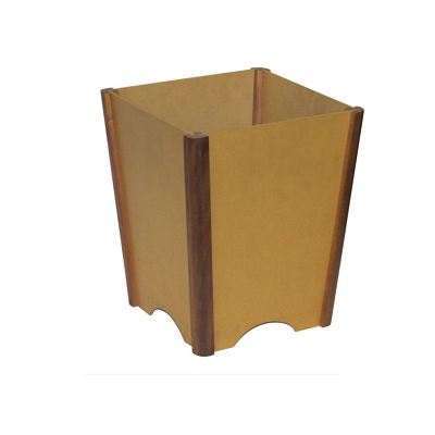 Papelera madera para piso sencilla