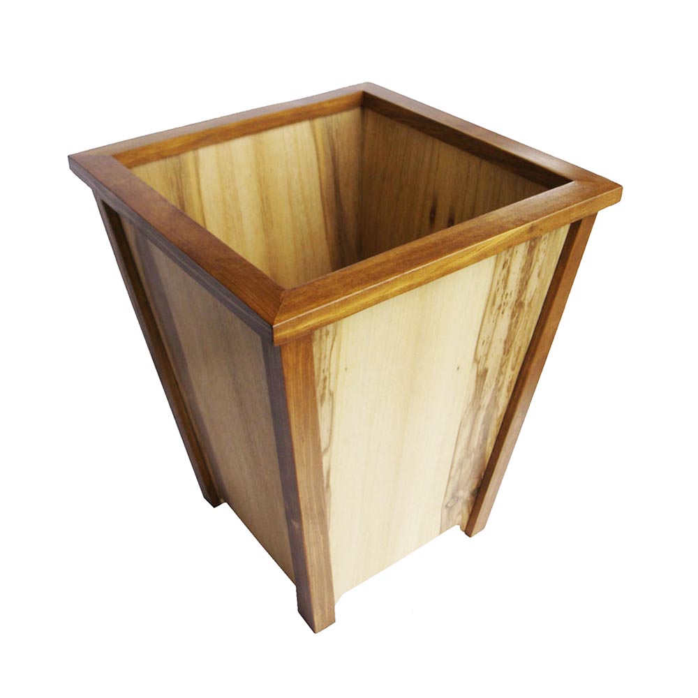 Papelera madera para piso de lujo