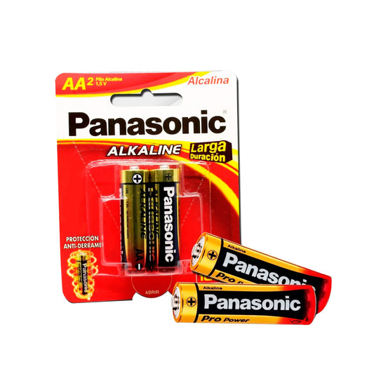 Batería alkalina aa x2 Panasonic