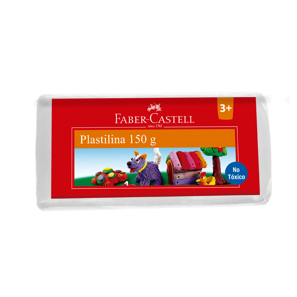Plastilina barra 150g blanca Faber-Castell
