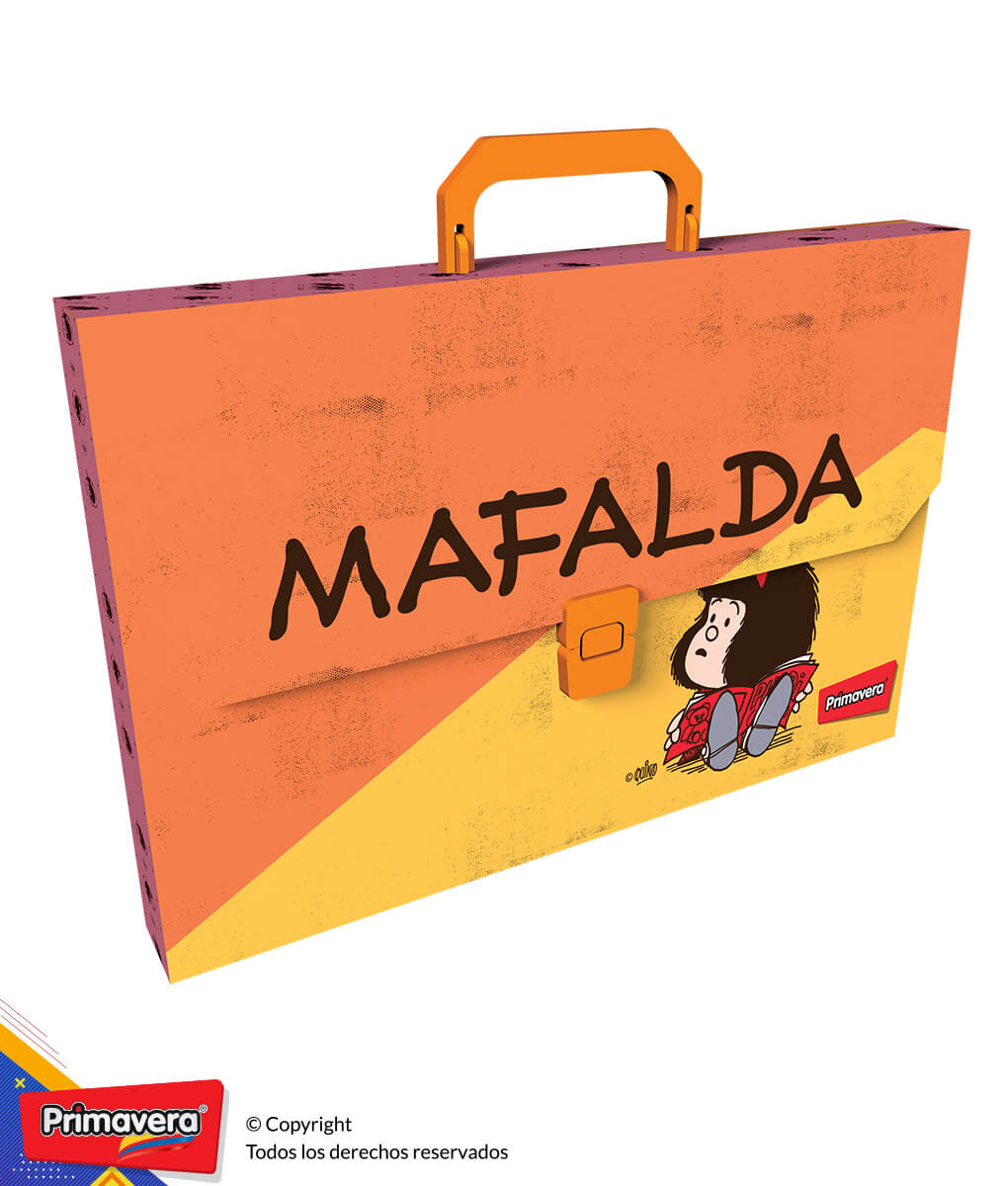 Maletín carpeta fuelle estampado Primavera.