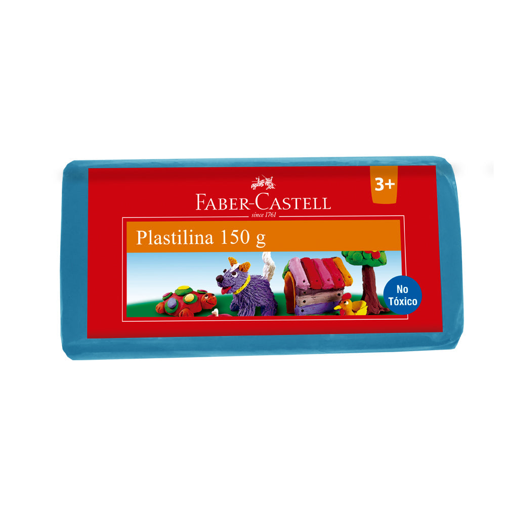 Plastilina barra 150g azul claro Faber-Castell