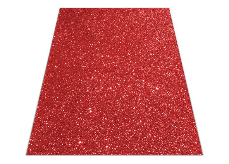 Fomi escarchado lámina 56x43 rojo