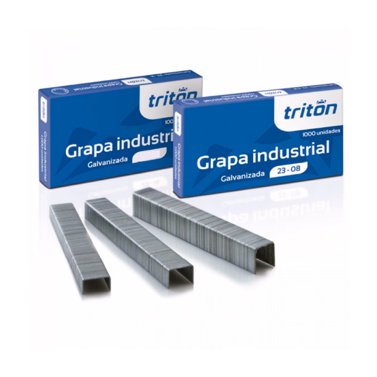 Grapas industrial galvanizada 23-08 Triton