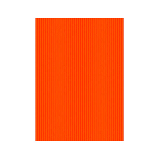 Cartón micro corrugado color naranja fluorescente 50 x 70