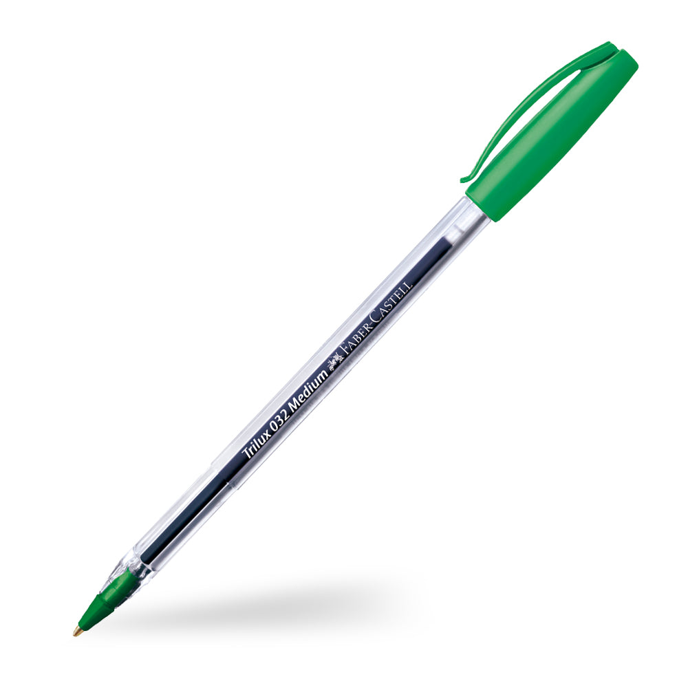 Bolígrafo lux 032 verde Faber-Castell