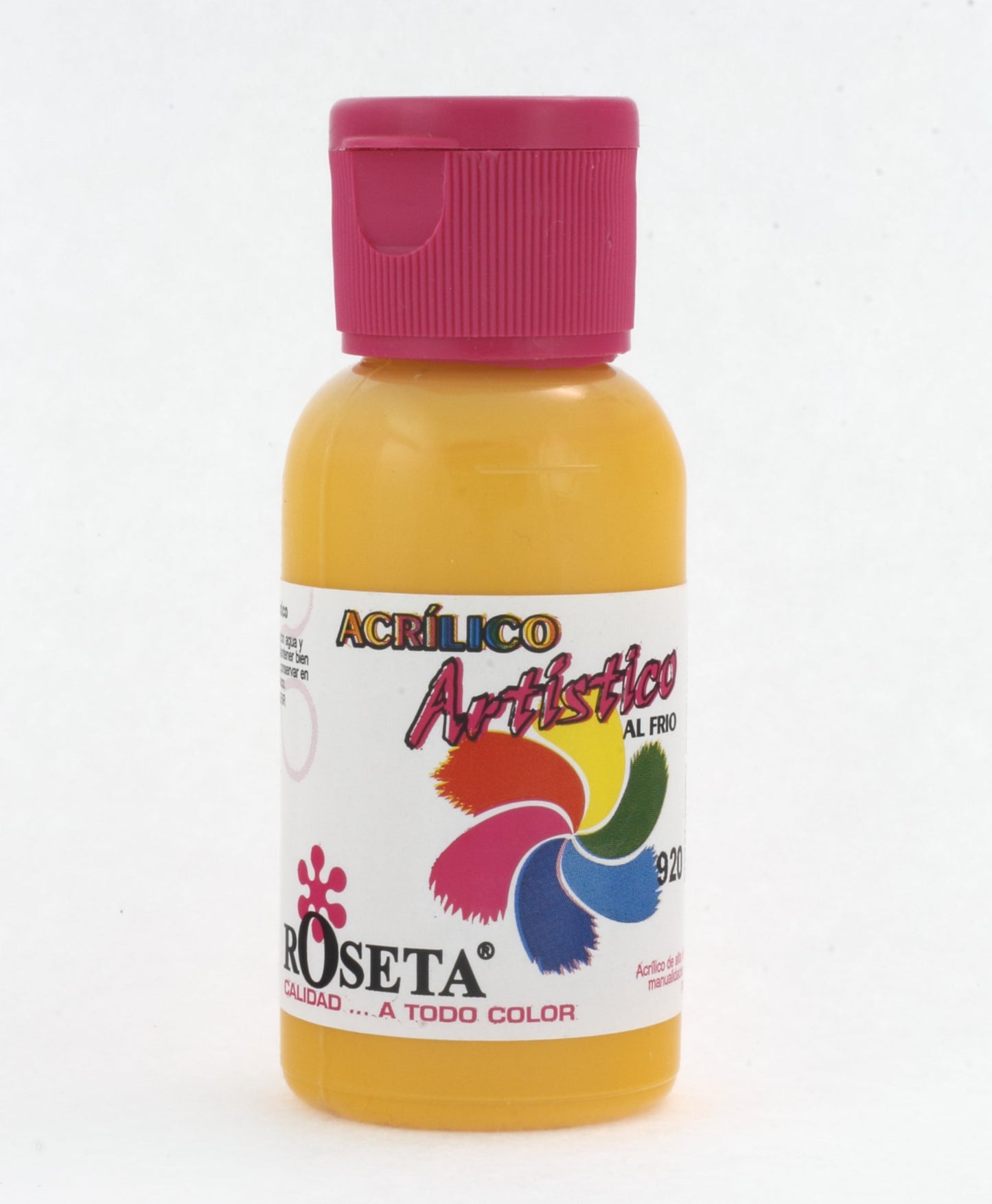 Pintura acrílica artística amarilla azafrán 60c Roseta