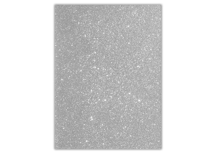 Fomi escarchado 1/8 plateado