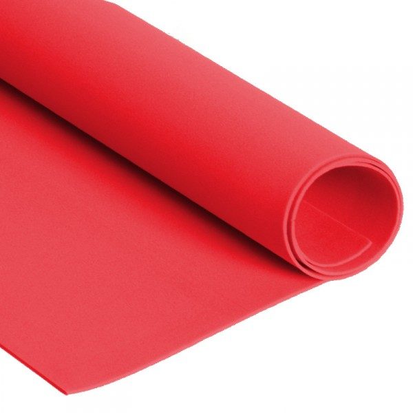 Fomi espuma lámina 90x70 rojo intenso