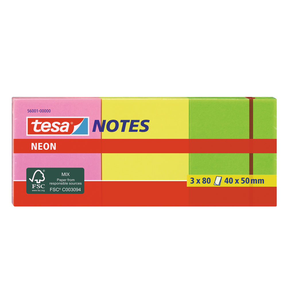 memos pega notas x3 neón 40x50 unidad Tesa