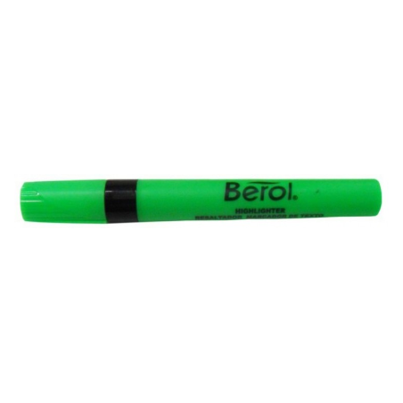 Resaltador grueso verde Berol
