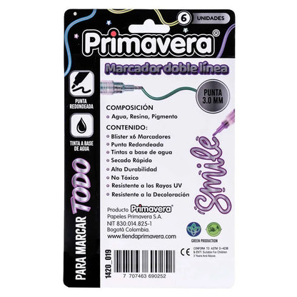 Marcadores Doble Linea - Primavera