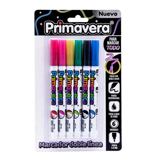 Marcadores Doble Linea - Primavera