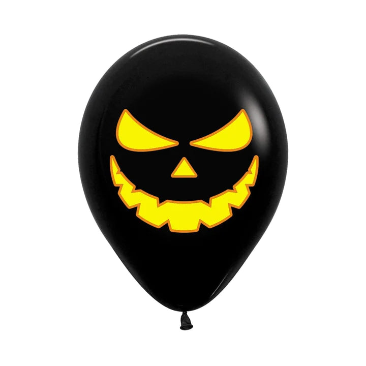 Paquete Globos R12x12 - Calabaza Negro