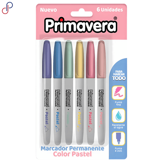 Marcadores Pastel Delgados - Primavera