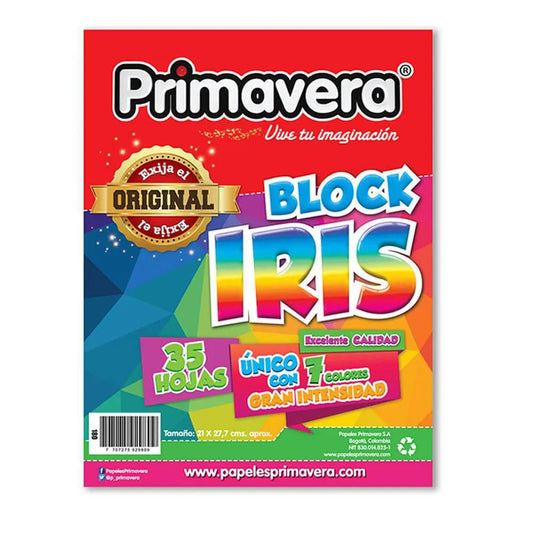 block anotacion carta iris 35 hojas Primavera