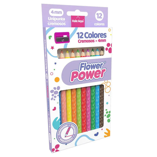 Colores Flower Power Pastel x12 - Primavera