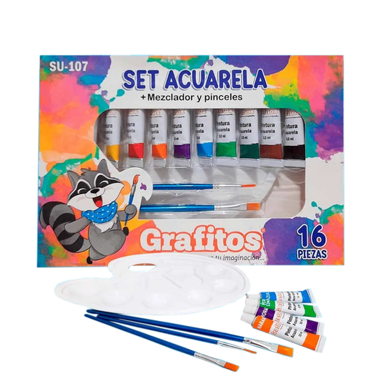 Set Acuarela - Grafitos