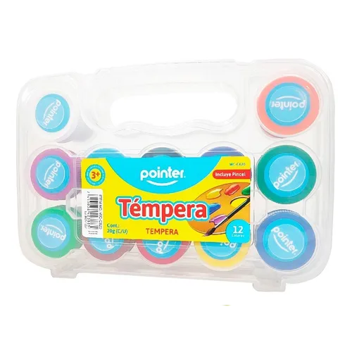 Set Temperas x12 con Escuche - Pointer
