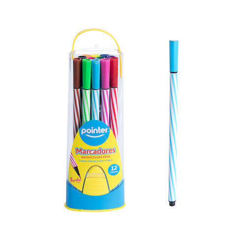 Set x12 Marcadores  a base de agua - Pointer