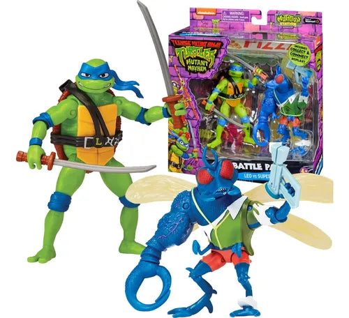 Leonardo vs Fly - Tortugas Ninka Figuras