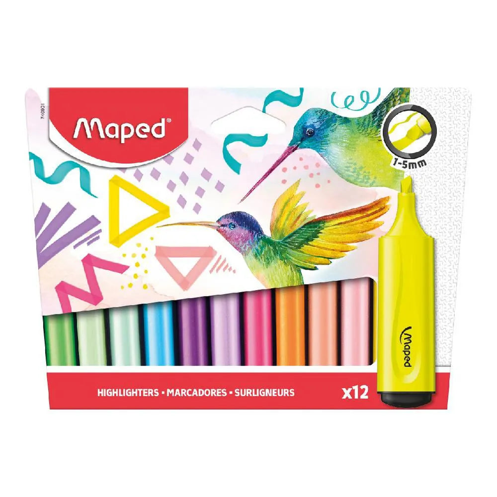 Resaltadores 1-5mm x12 - MAPED