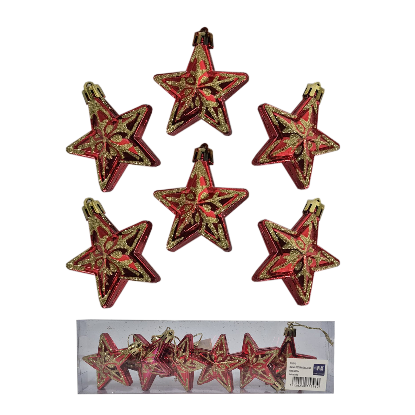 Set estrellas Navideñas x6, Decor