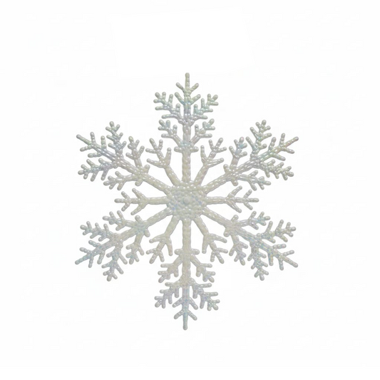 Copo de Nieve 31cm Blanco Irizado