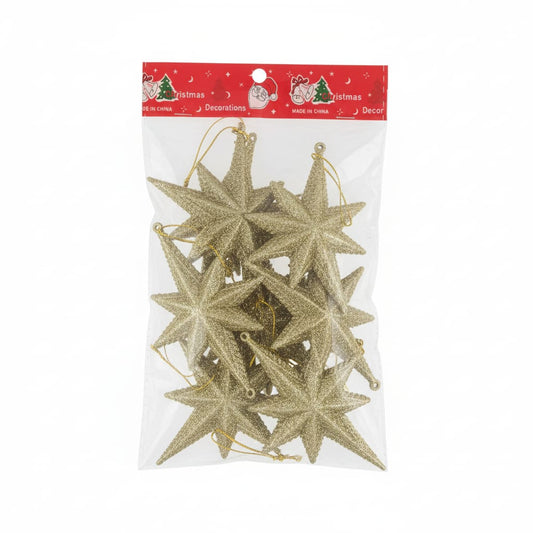 Set Estrellas Navideñas x6, Decoración