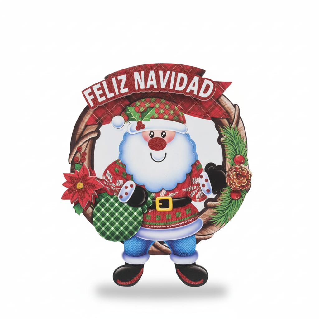 Cartel FELIZ NAVIDAD SANTA 36x30