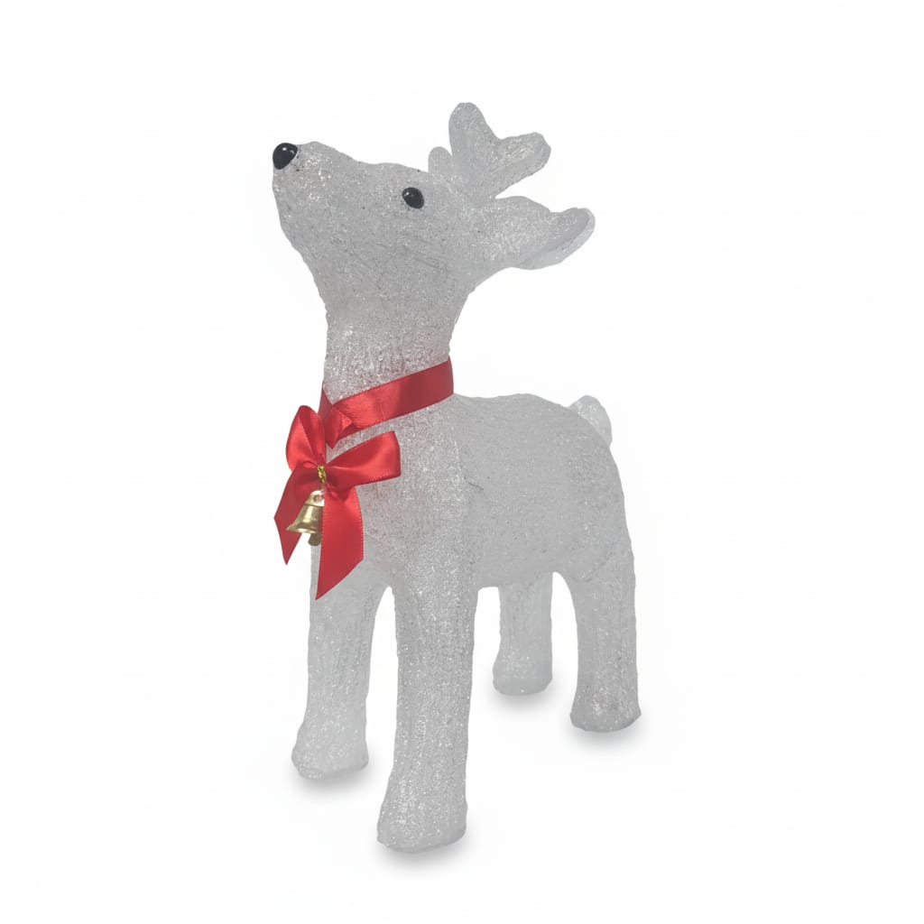 Reno Navideño LUZ BLANCA 30cm