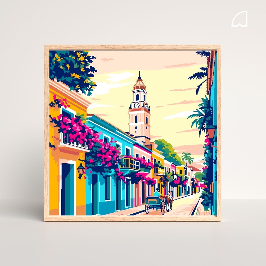 ART-BOX / Cartagena 30x30 - Kit pinta por números