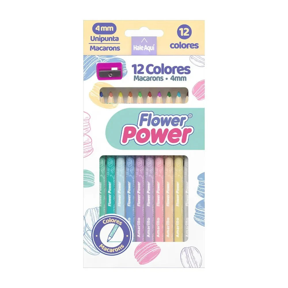 Colores Flower Power Macarons x12 - Primavera