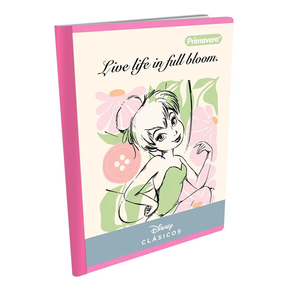 Cuaderno Tinker Bell, Disney Clásicos - 100 Hojas Rayado