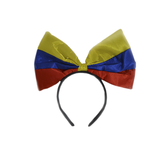 Diadema Moño Grande Tricolor