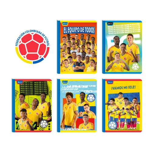 Cuadernos 100Hojas RAYADO - SELECCIÓN COLOMBIA