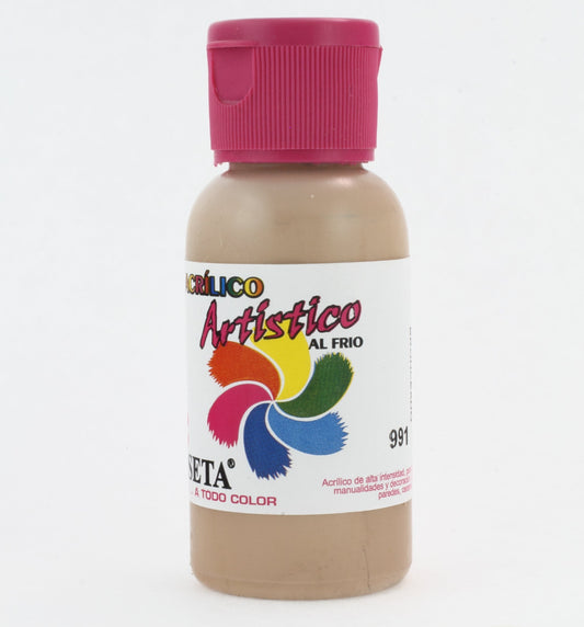 Pintura acrílica artística bronceado 60c Roseta