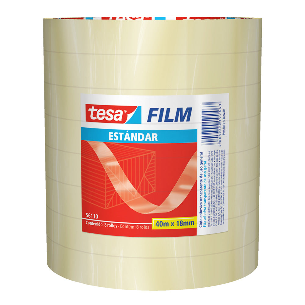 Cinta Pegante film transparente estándar 18x40 Tesa
