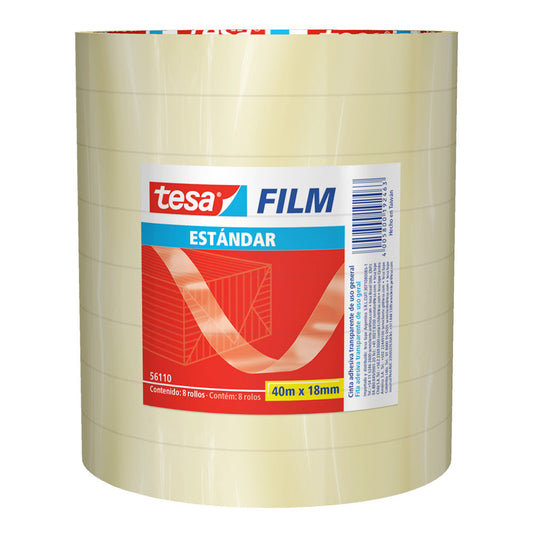 Cinta Pegante film transparente estándar 18x40 Tesa