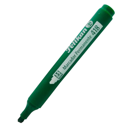 Marcador grueso permanente 418 verde Pelikan