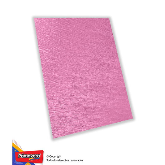 Papel crespón sencillo rosado Primavera