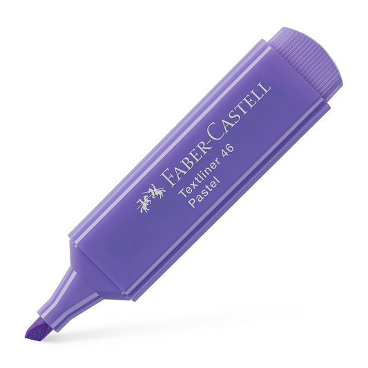 Resaltador grueso plano pastel textliner 46 lila Faber-Castell